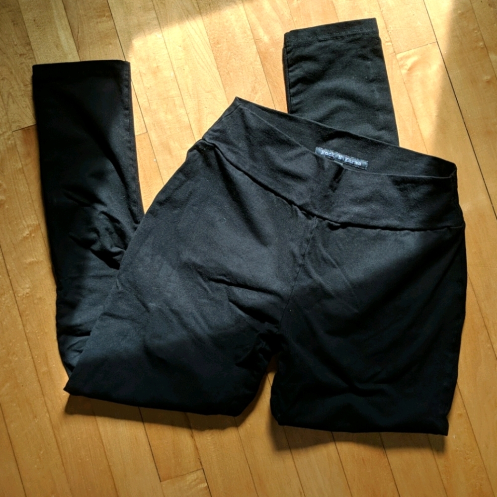 Rock 'N Karma body slimming black leggings L